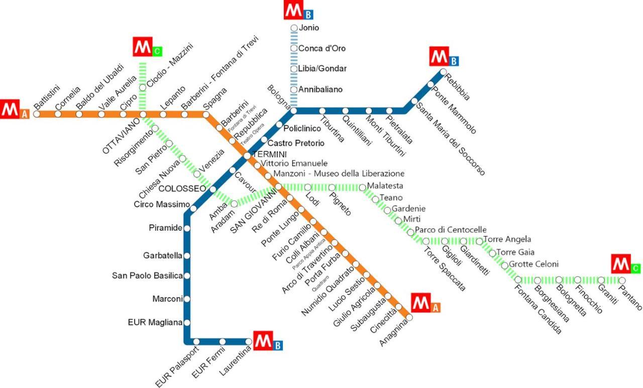 Metro A Modern Apartment ローマ エクステリア 写真